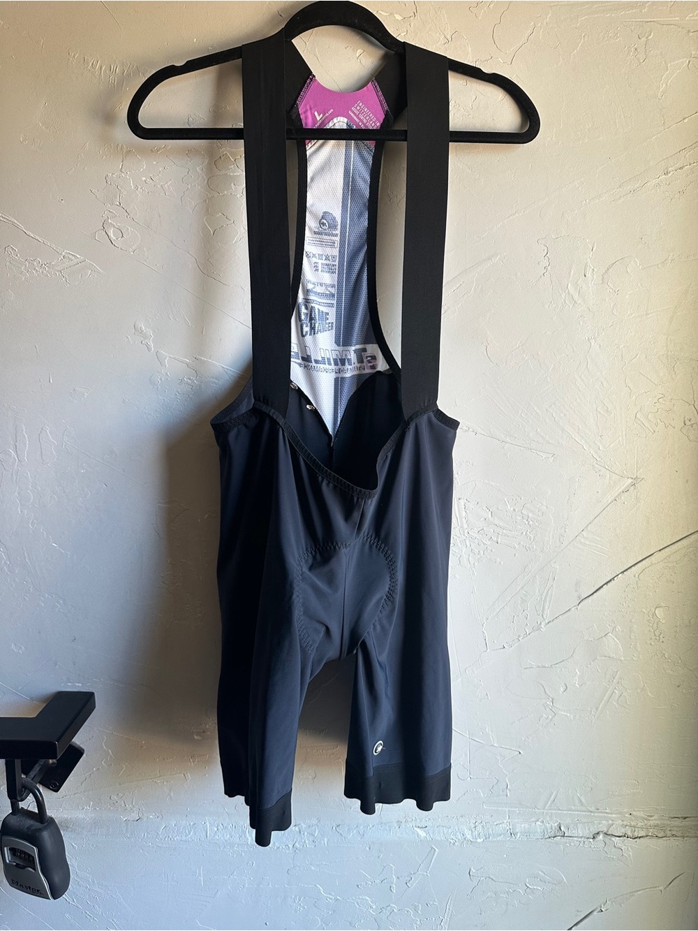 T.Mille Assos Black Cycling Bib Shorts Padded Chamois Road Bikecore Sz L